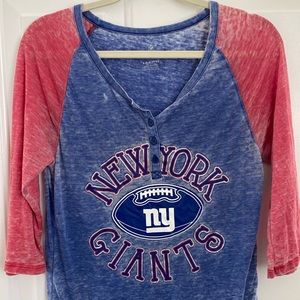 NFL Teens New York Giants Long Sleeve Tee Shirt. Large 11/13